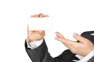 Business card blank