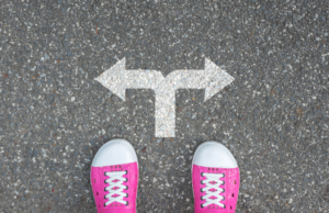 Choice pink shoes path